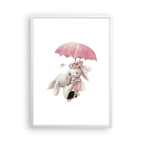 Poster în ramă albă - Pur și simplu dragoste - 50x70 cm