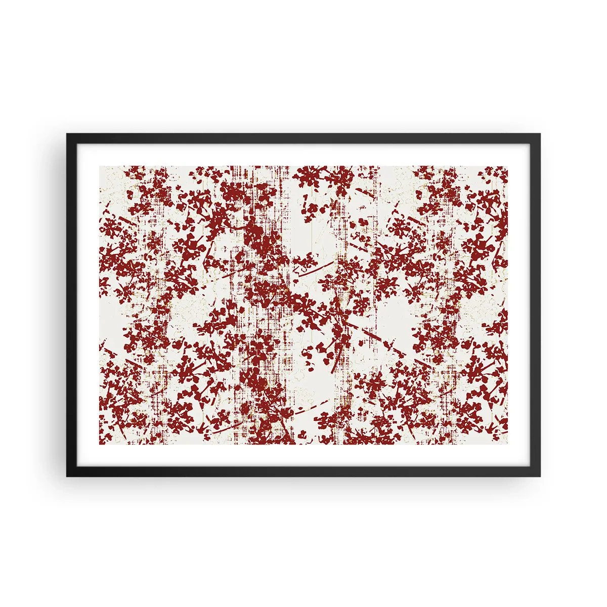 Poster în ramă neagră - Ca un percal vechi - 70x50 cm