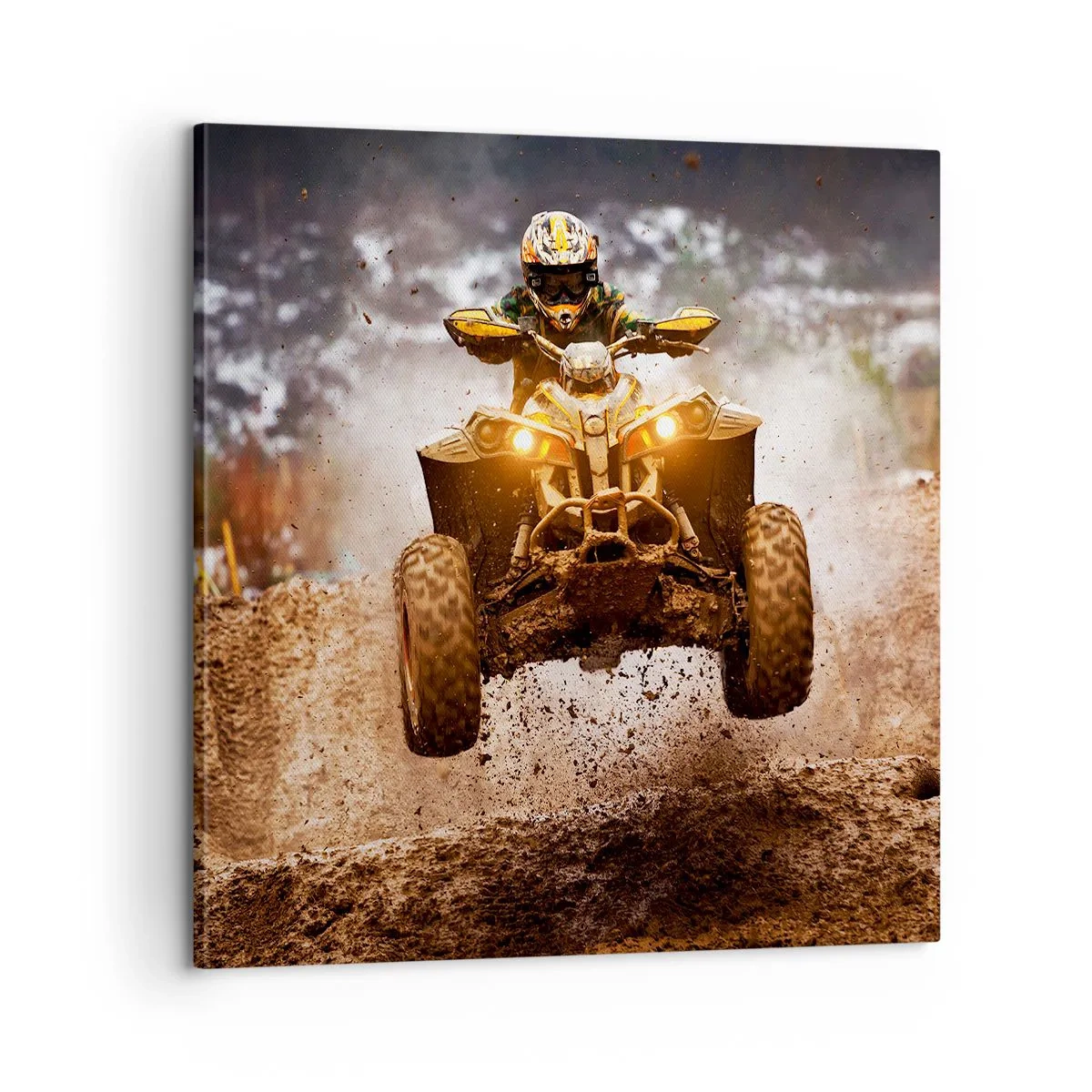 Tablou pe pânză - No risk no fun - 60x60 cm