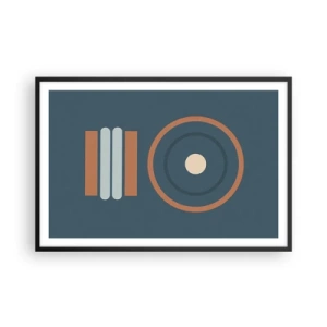 Poster în ramă neagră - Esența problemei - 91x61 cm