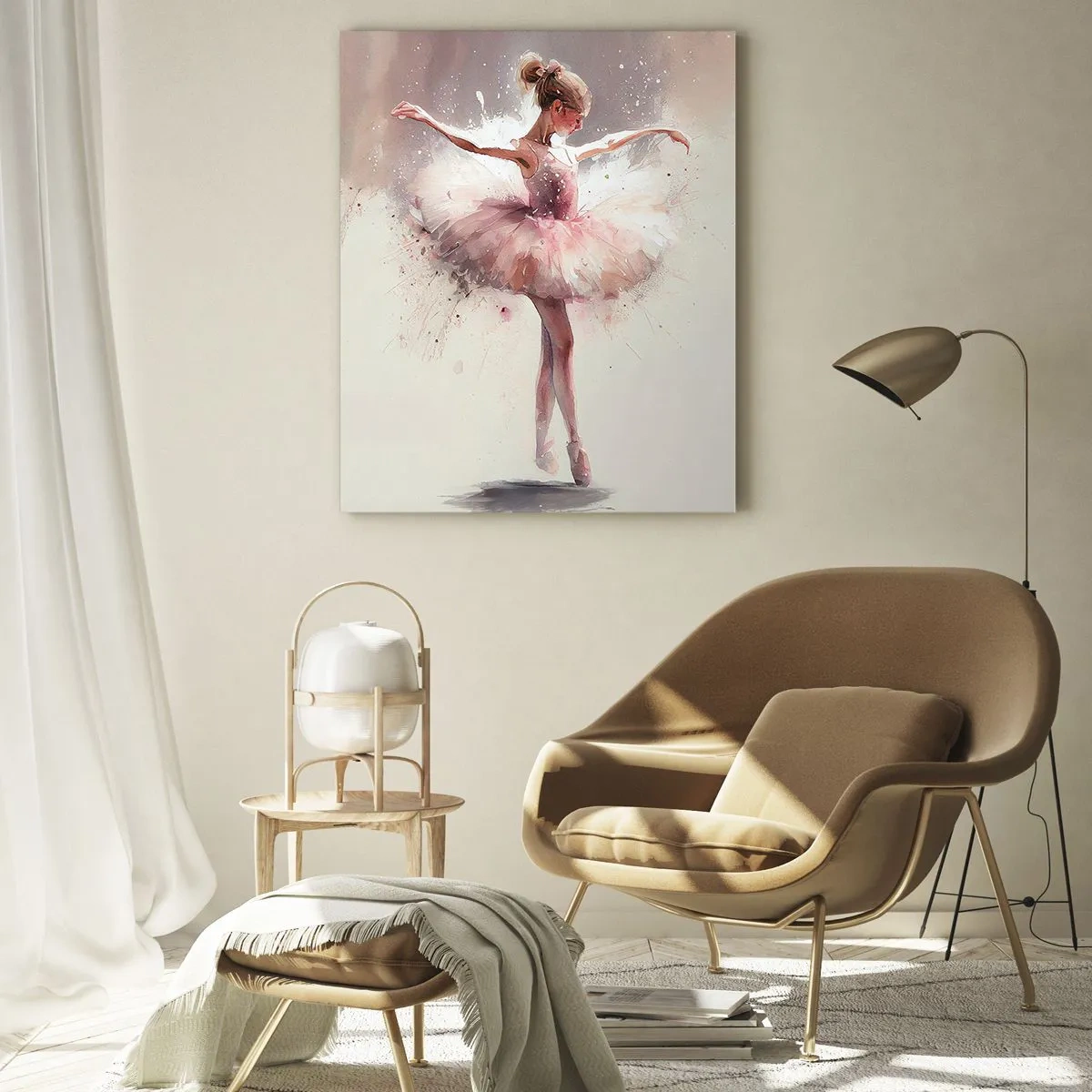 Tablou pe sticlă - Ca o pasăre tânără - 50x70 cm