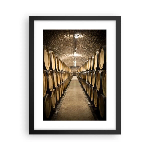 Poster în ramă neagră - În pivniță de vin - 30x40 cm