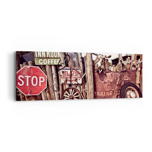 Tablou pe pânză - Iar timpul s-a oprit - 90x30 cm