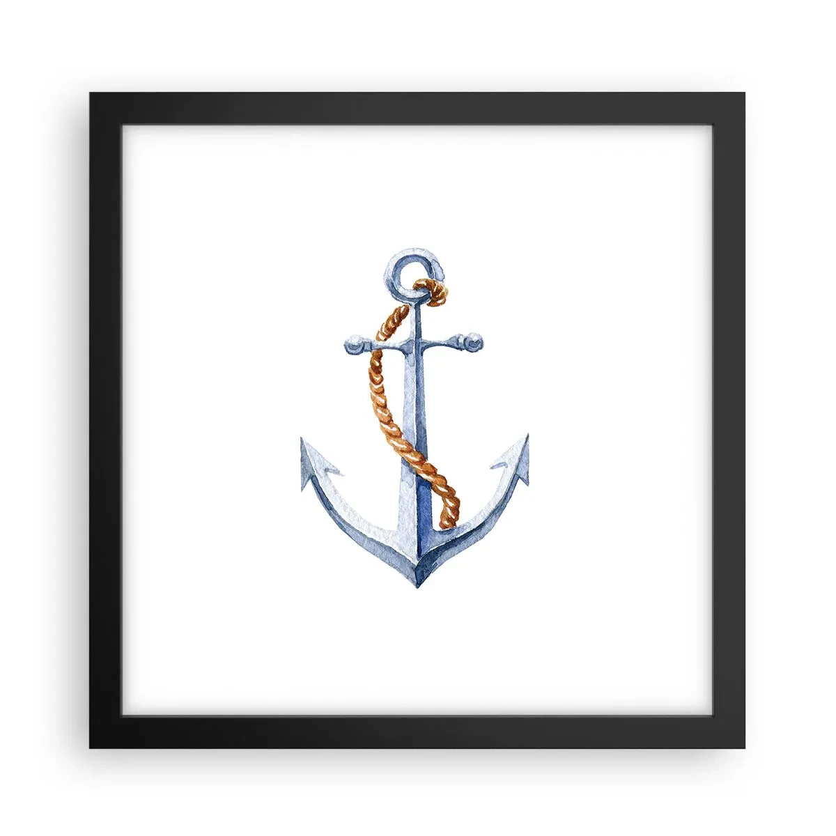 Poster în ramă neagră - Ahoy aventura! - 30x30 cm