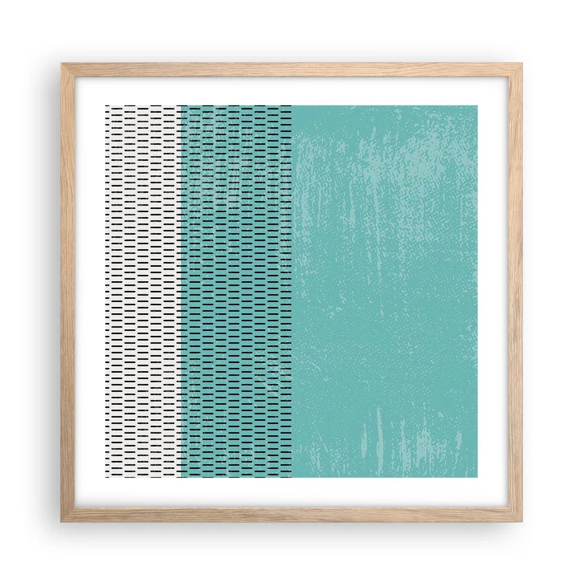 Poster în ramă de stejar deschis - Compoziție echilibrată - 50x50 cm