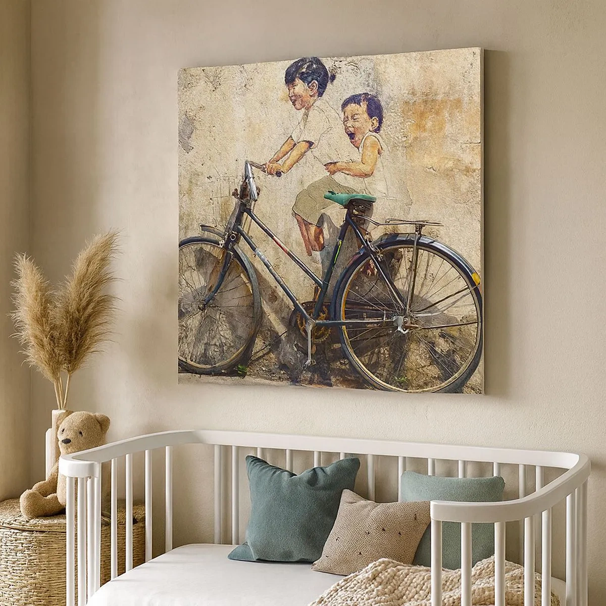 Tablou pe pânză - Adevărat sau fals? - 30x30 cm