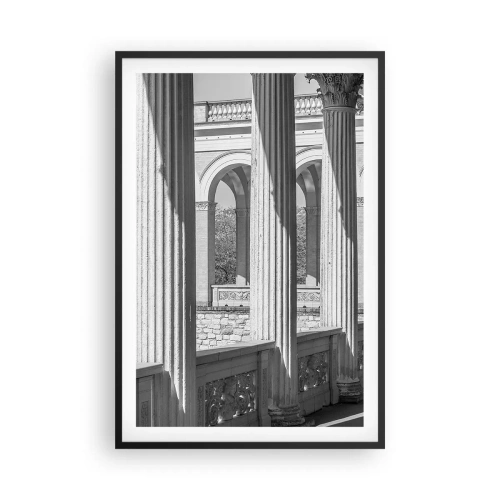 Poster în ramă neagră - Arcadă însorită - 61x91 cm