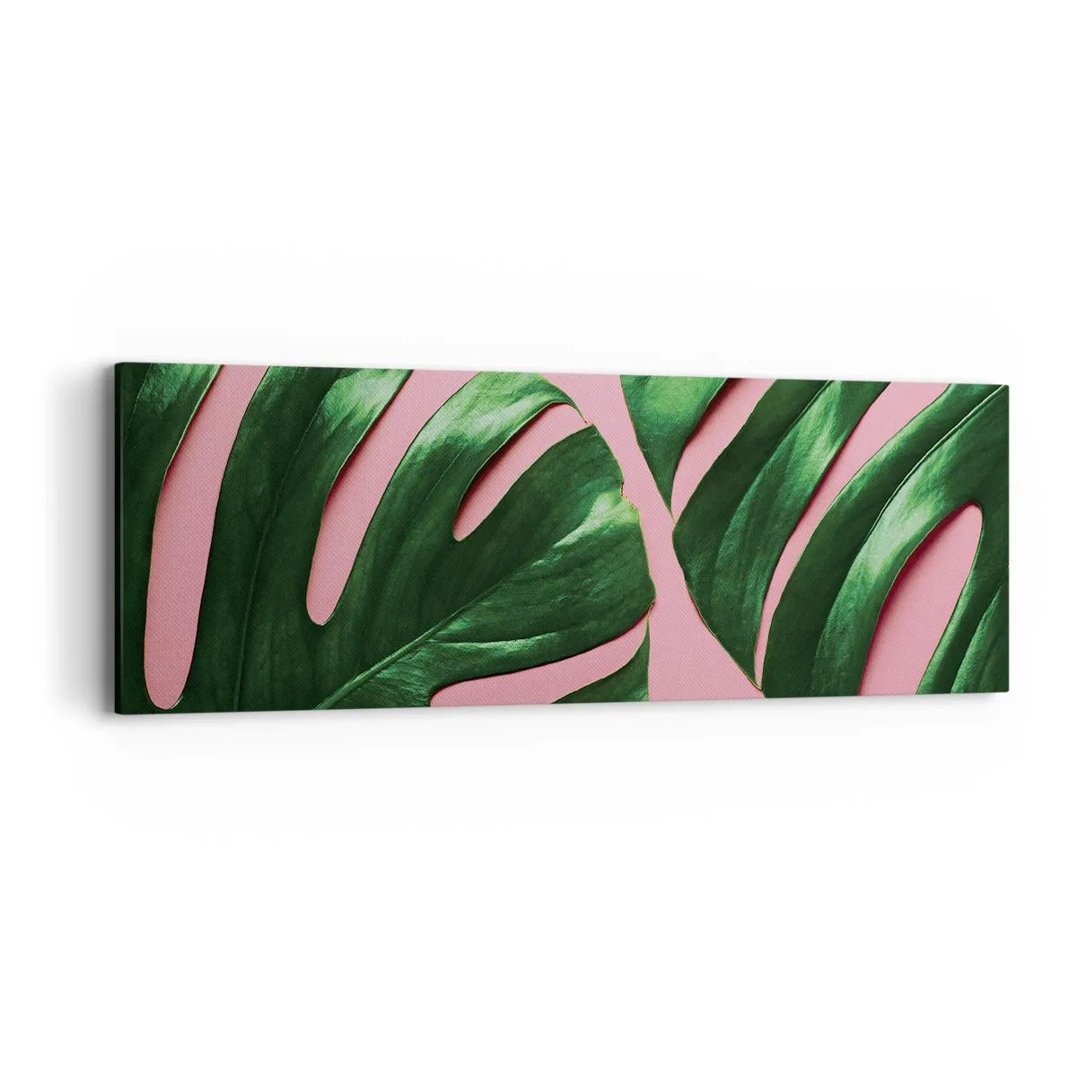 Tablou pe pânză - Întâlnire verde - 90x30 cm