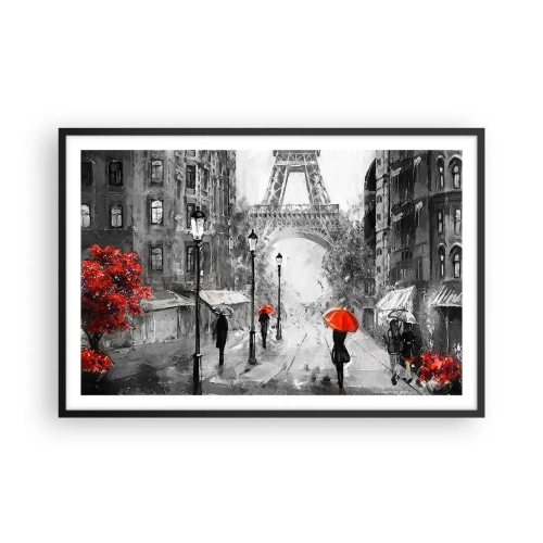Poster în ramă neagră - Toate drumurile duc la el - 91x61 cm