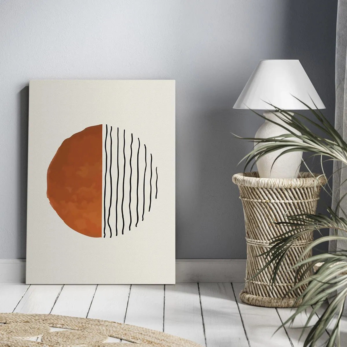 Tablou pe pânză - În stil japonez - 55x100 cm