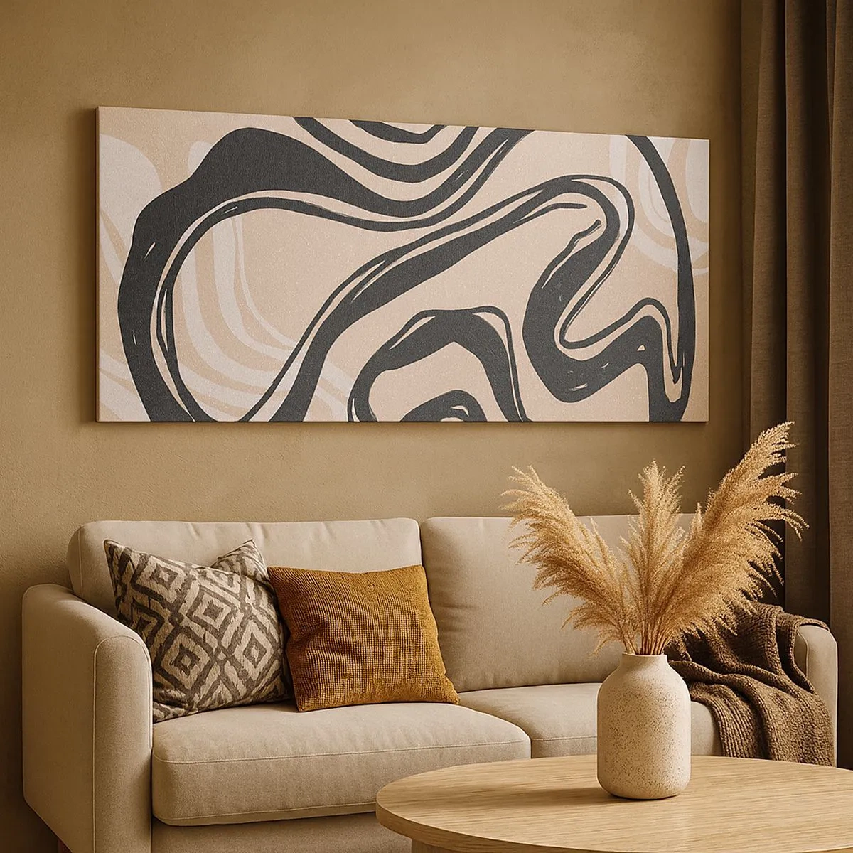 Tablou pe pânză - Expresie multiplicată - 100x40 cm