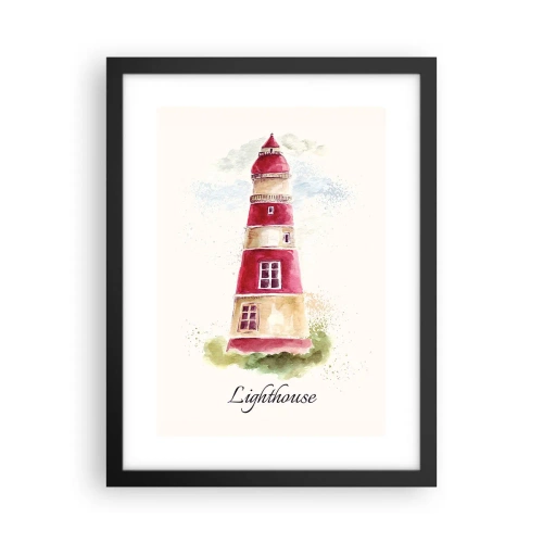 Poster în ramă neagră - Întotdeauna vreme bună - 30x40 cm