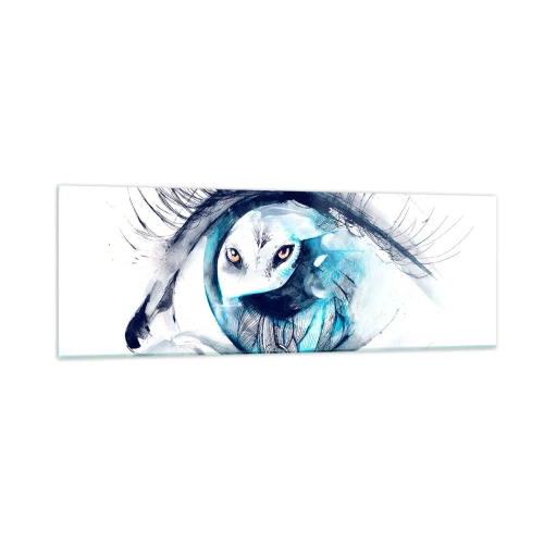 Tablou pe sticlă - Ochi în ochi cu sălbăticia - 90x30 cm