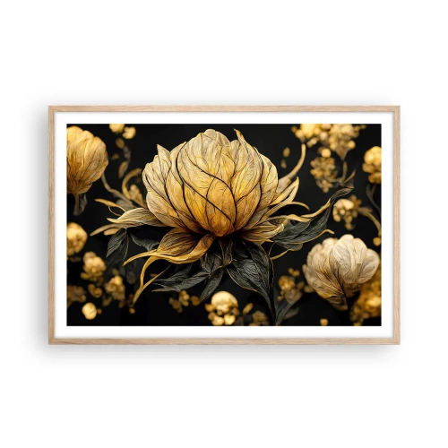 Poster în ramă de stejar deschis - Fragilitate subtilă - 91x61 cm