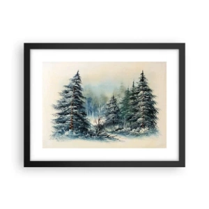 Poster în ramă neagră - Gata pentru Crăciun - 40x30 cm