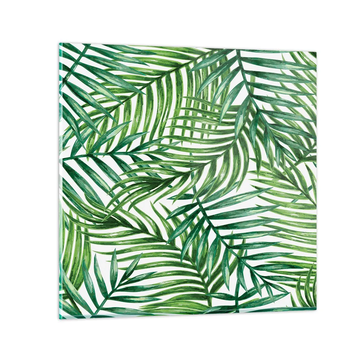 Tablou pe sticlă - Sub bolta verde - 30x30 cm