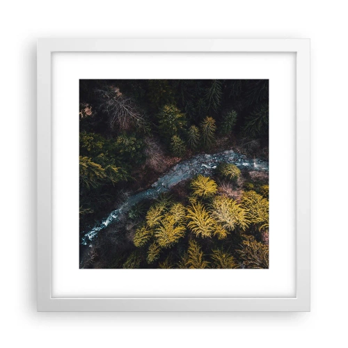 Poster în ramă albă - Rapid și mai rapid - 30x30 cm