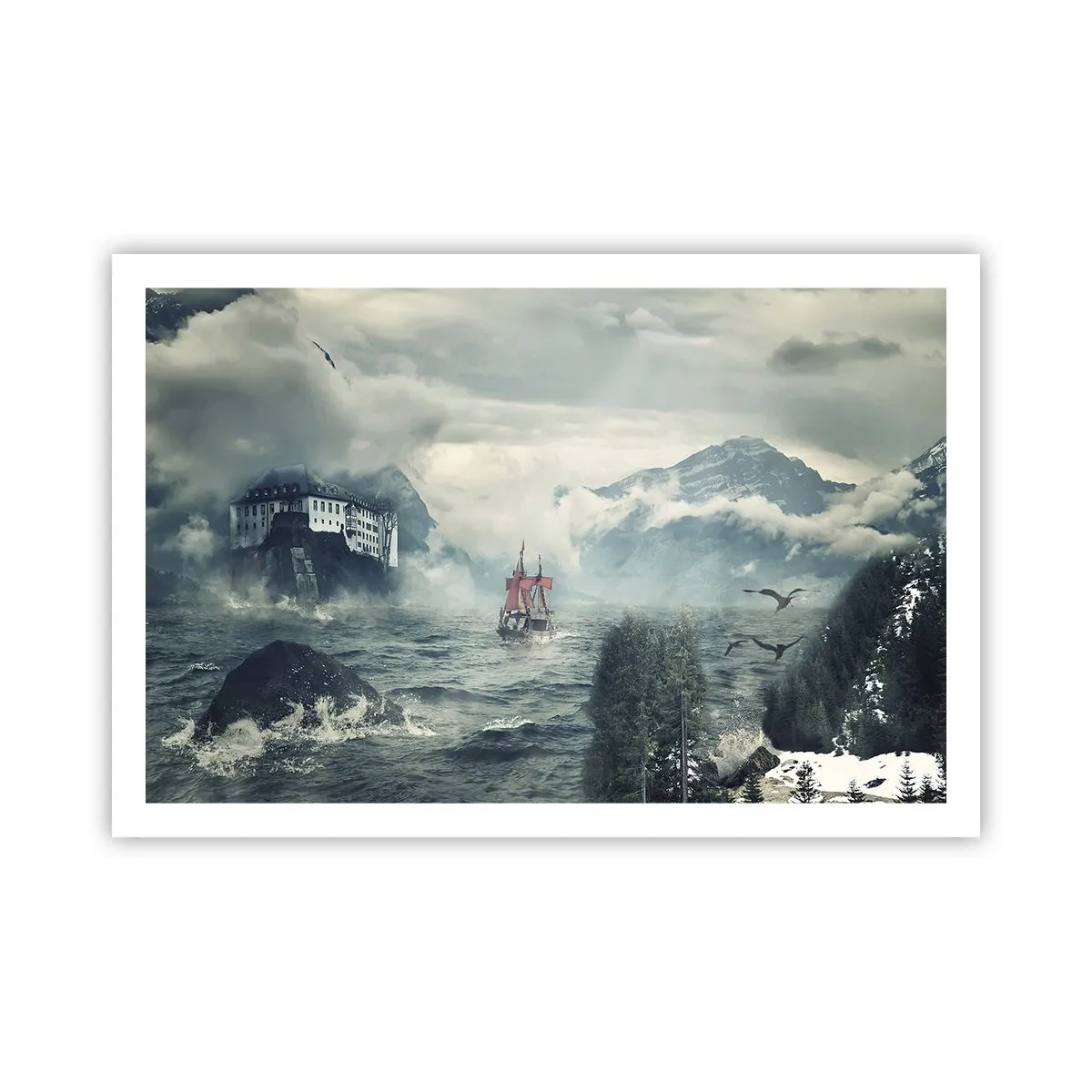 Poster - Pe ape magice - 91x61 cm