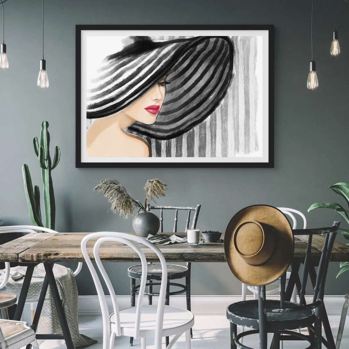 Poster în ramă neagră - Unde te pot găsi? - 40x30 cm
