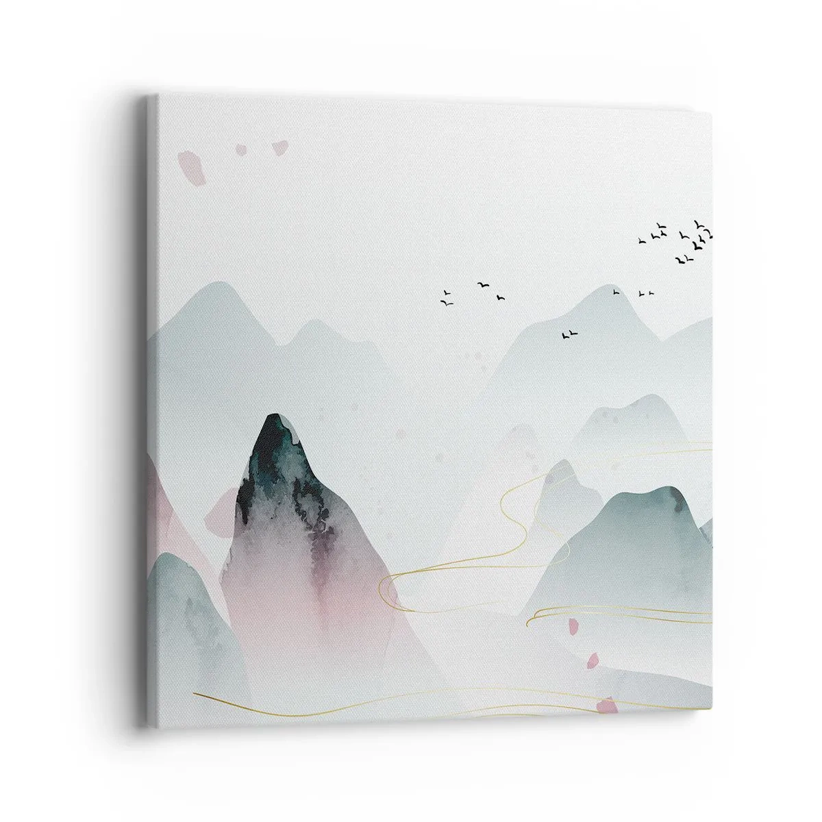 Tablou pe pânză - Peste vârfuri - 40x40 cm