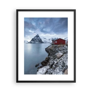 Poster în ramă neagră - Refugiu scandinav - 40x50 cm