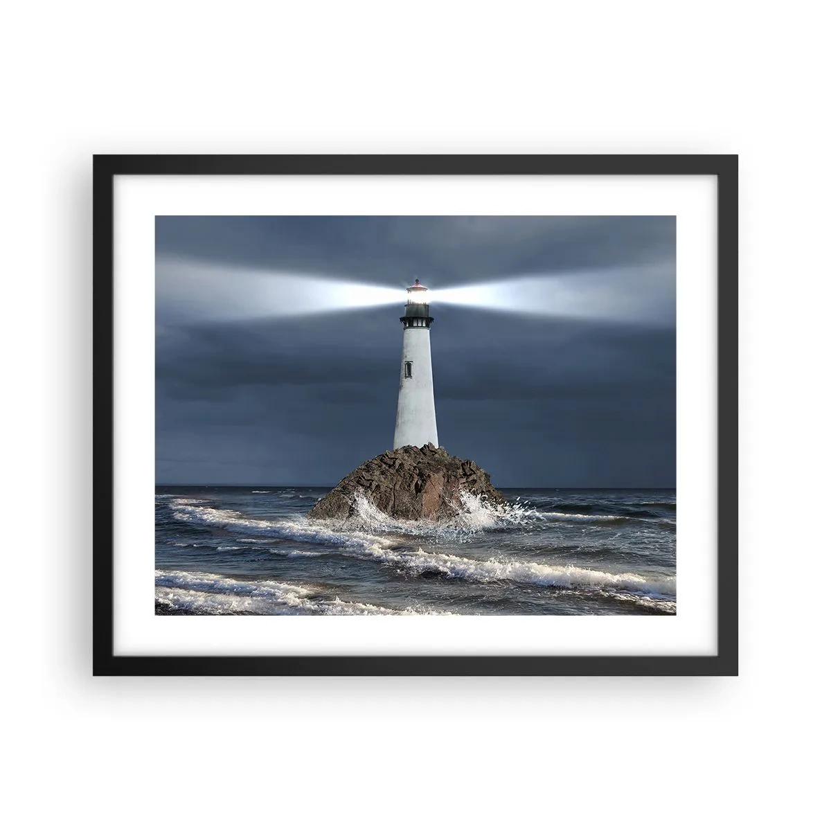 Poster în ramă neagră - Aici... aici...! - 50x40 cm