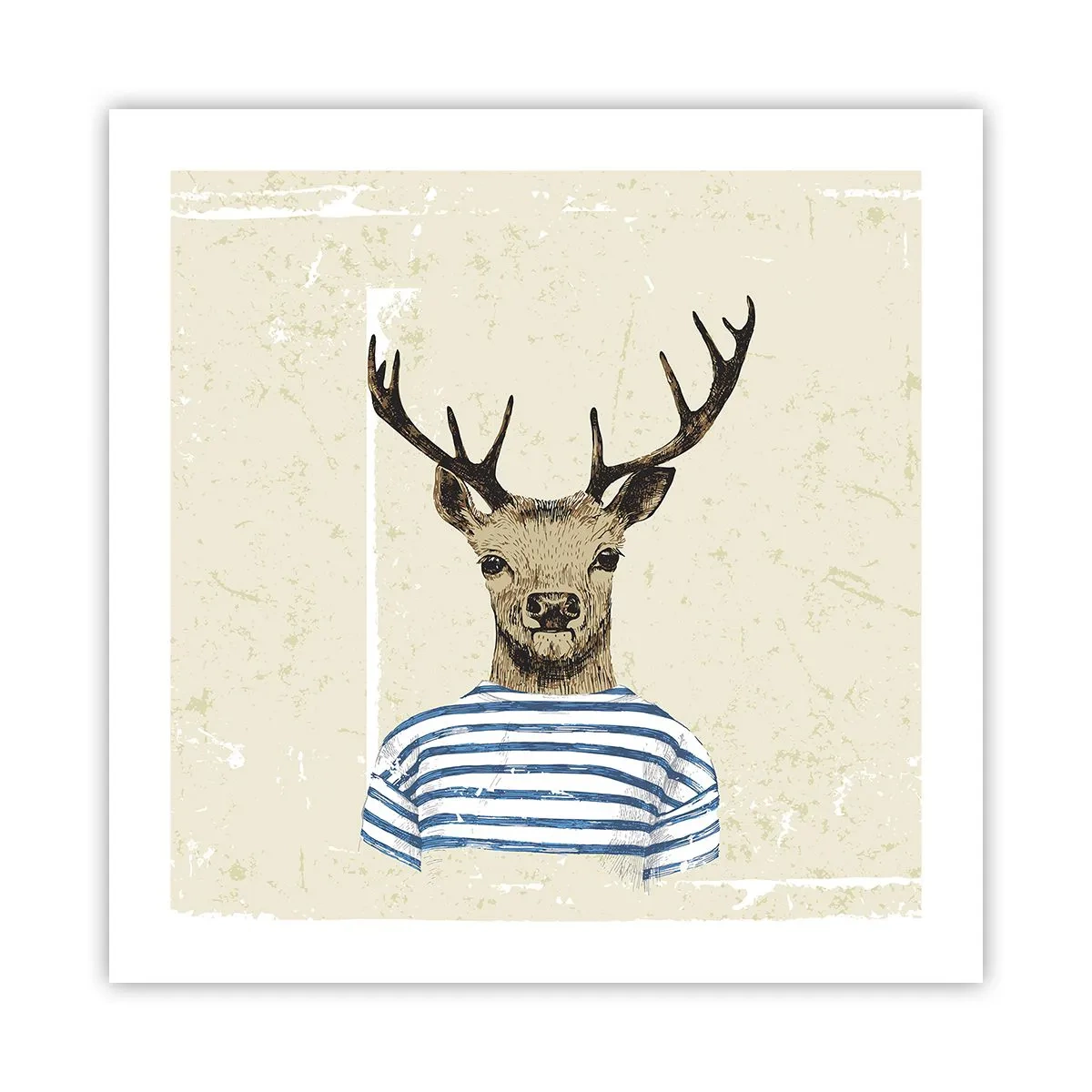 Poster - Pentru că îmi plac cămășile cu dungi! - 50x50 cm