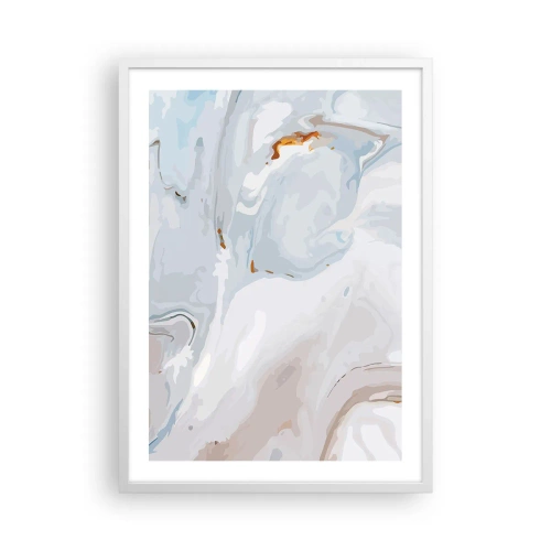 Poster în ramă albă - Albul ridicat - 50x70 cm