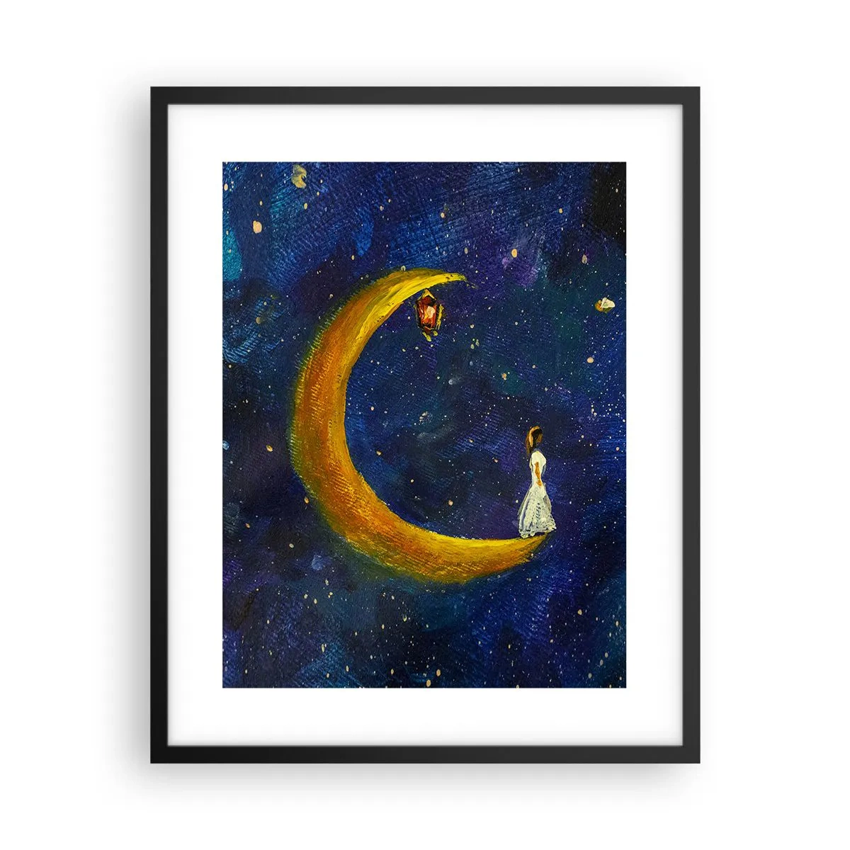 Poster în ramă neagră - Chemarea lumii - 40x50 cm