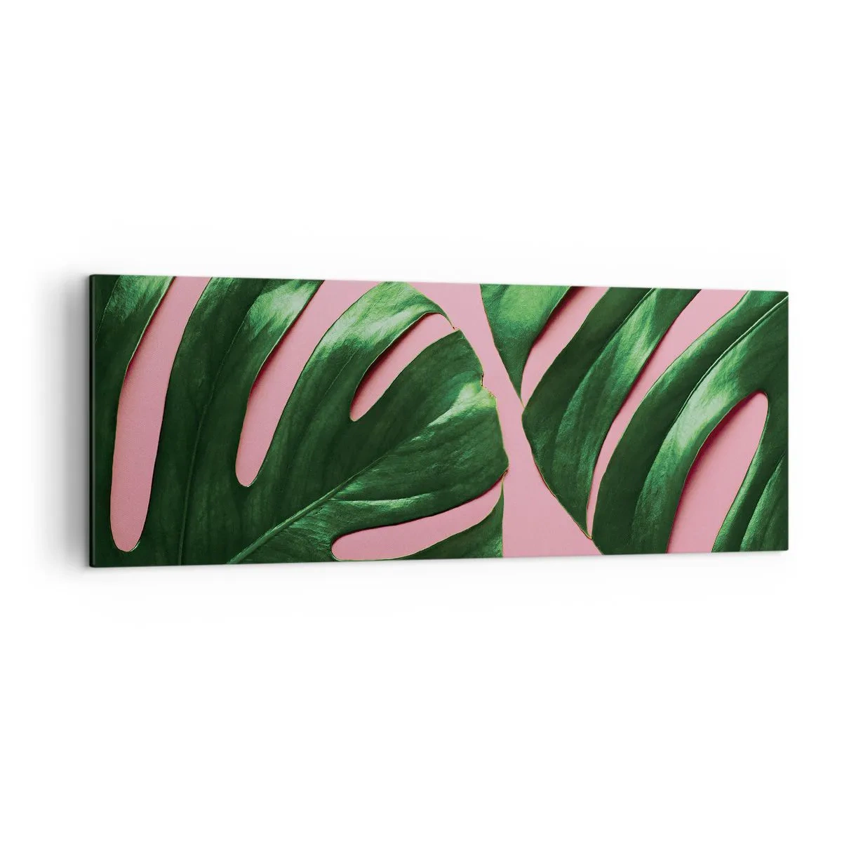 Tablou pe pânză - Întâlnire verde - 140x50 cm