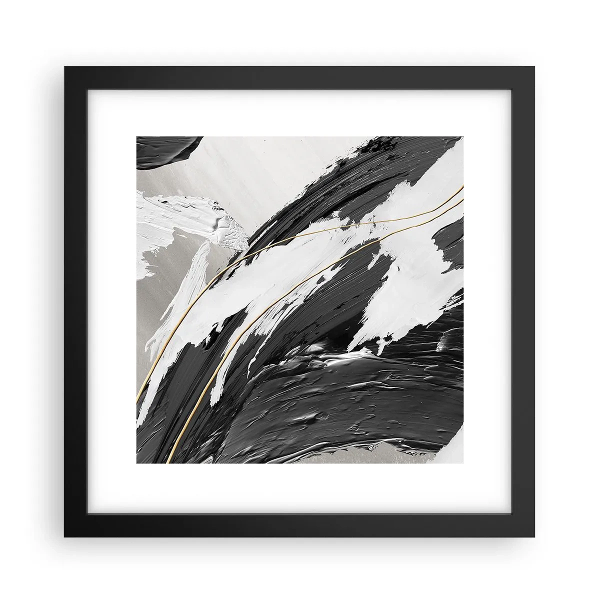 Poster în ramă neagră - Abstracție cu fler - 30x30 cm