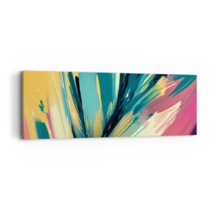 Tablou pe pânză - Compoziția - o explozie de bucurie - 90x30 cm