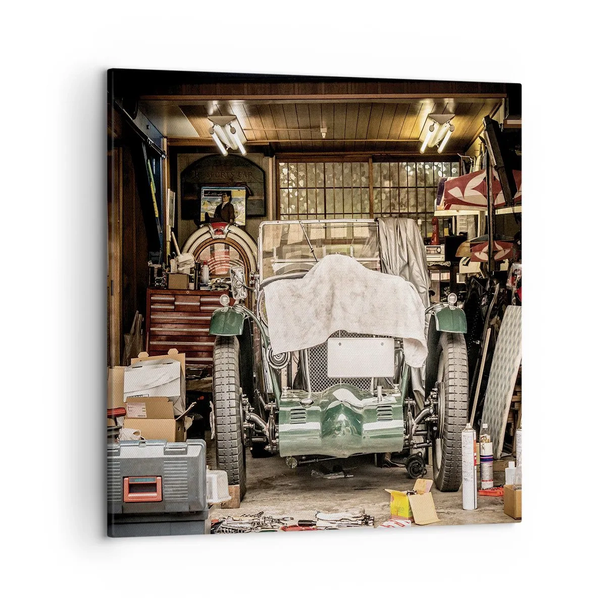 Tablou pe pânză - Înapoi în trecut - 50x50 cm