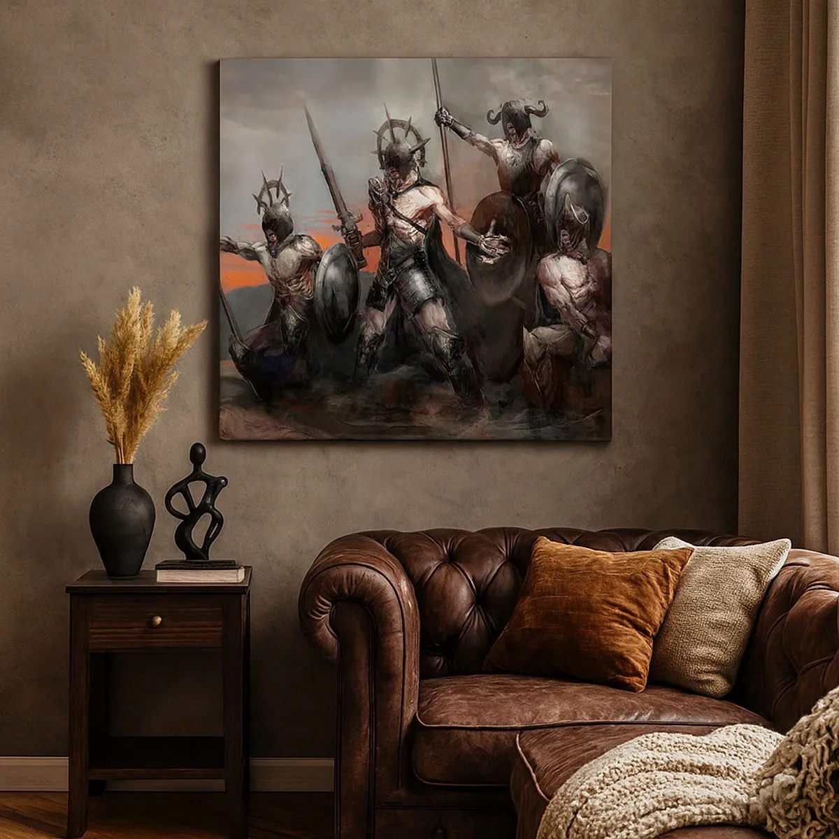 Tablou pe pânză - Cu scut sau fără scut - 30x30 cm