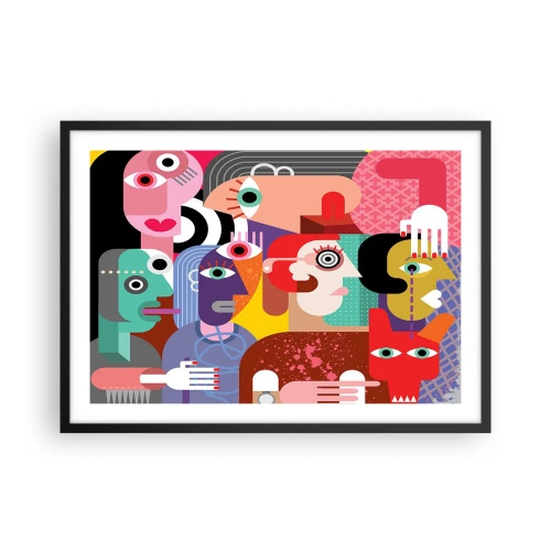 Poster în ramă neagră - Am venit de la domnul Picasso - 70x50 cm
