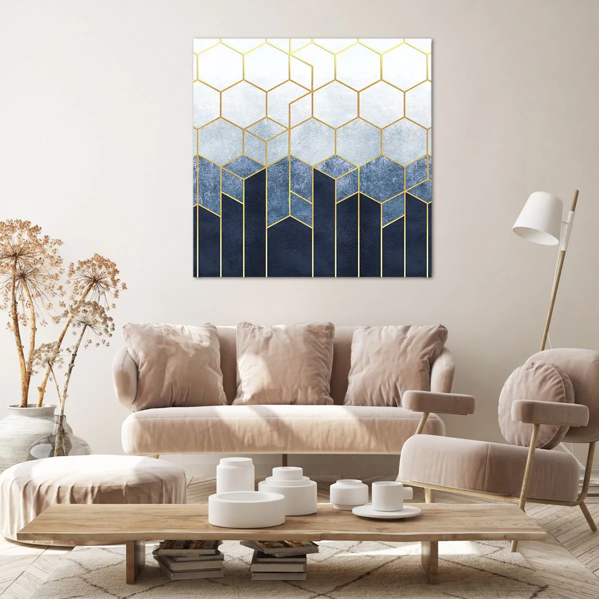 Tablou pe pânză - Compoziție în ritm sincopat - 60x60 cm