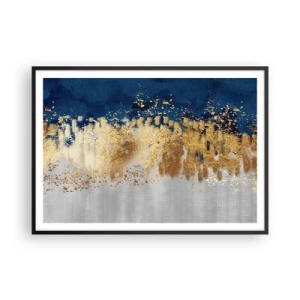 Poster în ramă neagră - Compoziție modernă cu bliț - 100x70 cm