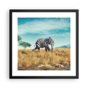 Poster în ramă neagră - Griul nu mai este la modă - 40x40 cm