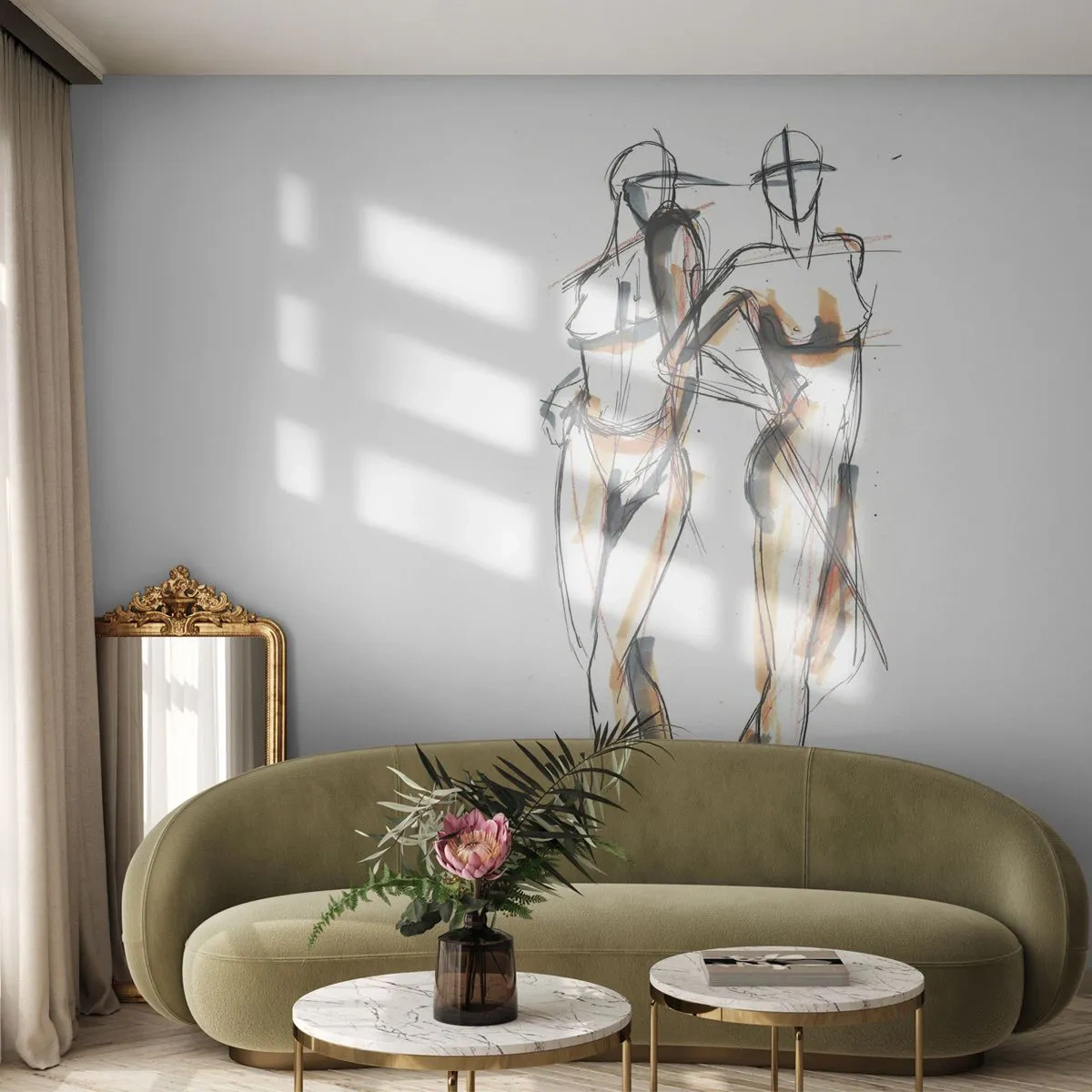 Tapet Standard Eco - Un studiu de farmec - Grafică, Modă, Artă Modernă - 400x280 cm