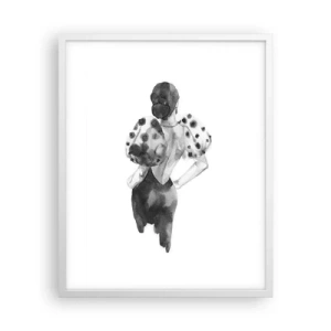 Poster în ramă albă - A trecut chiar pe lângă noi - 40x50 cm