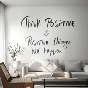 Tapet Premium Canvas - Cum să trăim bine? - Tipografie, Afirmare, Maxim - 300x210 cm