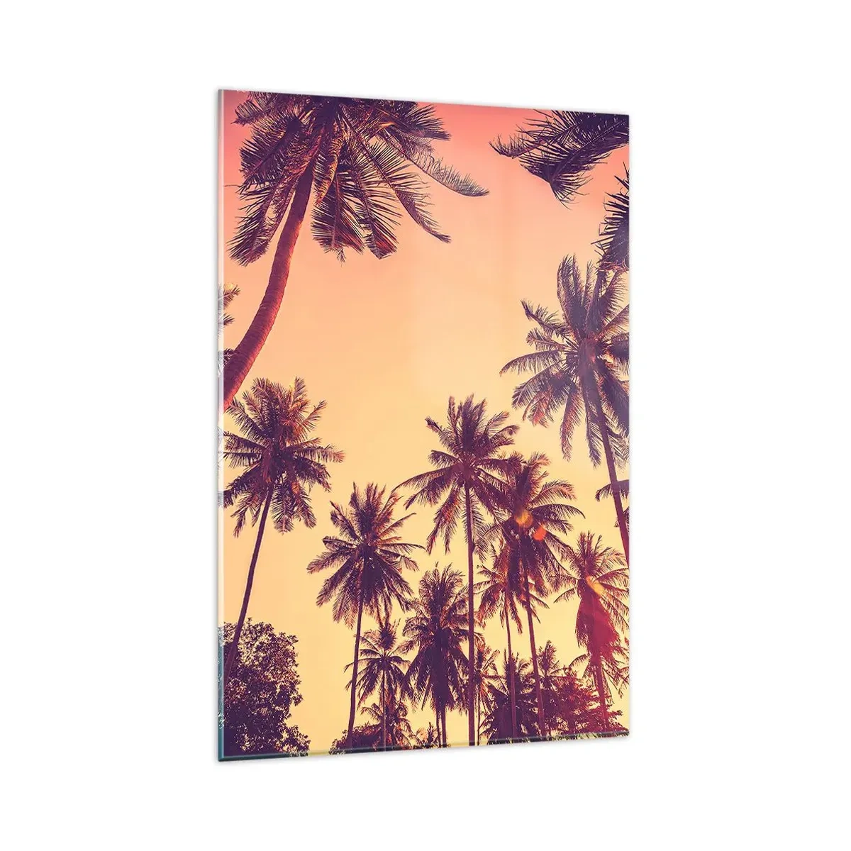 Tablou pe sticlă - Variație tropicală - 80x120 cm