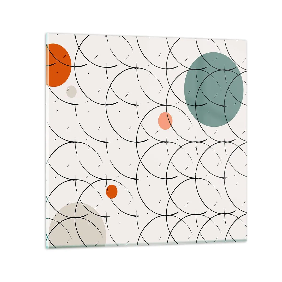 Tablou pe sticlă - În spiritul pop-art - 70x70 cm