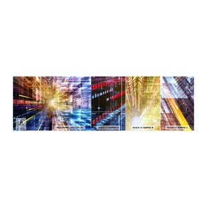 Mostră tapet autocolant Deluxe Sticker - Coridor luminos - Abstracția, Grafică, 3D - 100x30 cm