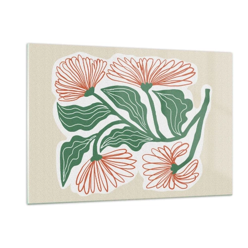 Tablou pe sticlă - Folclor modern - 120x80 cm