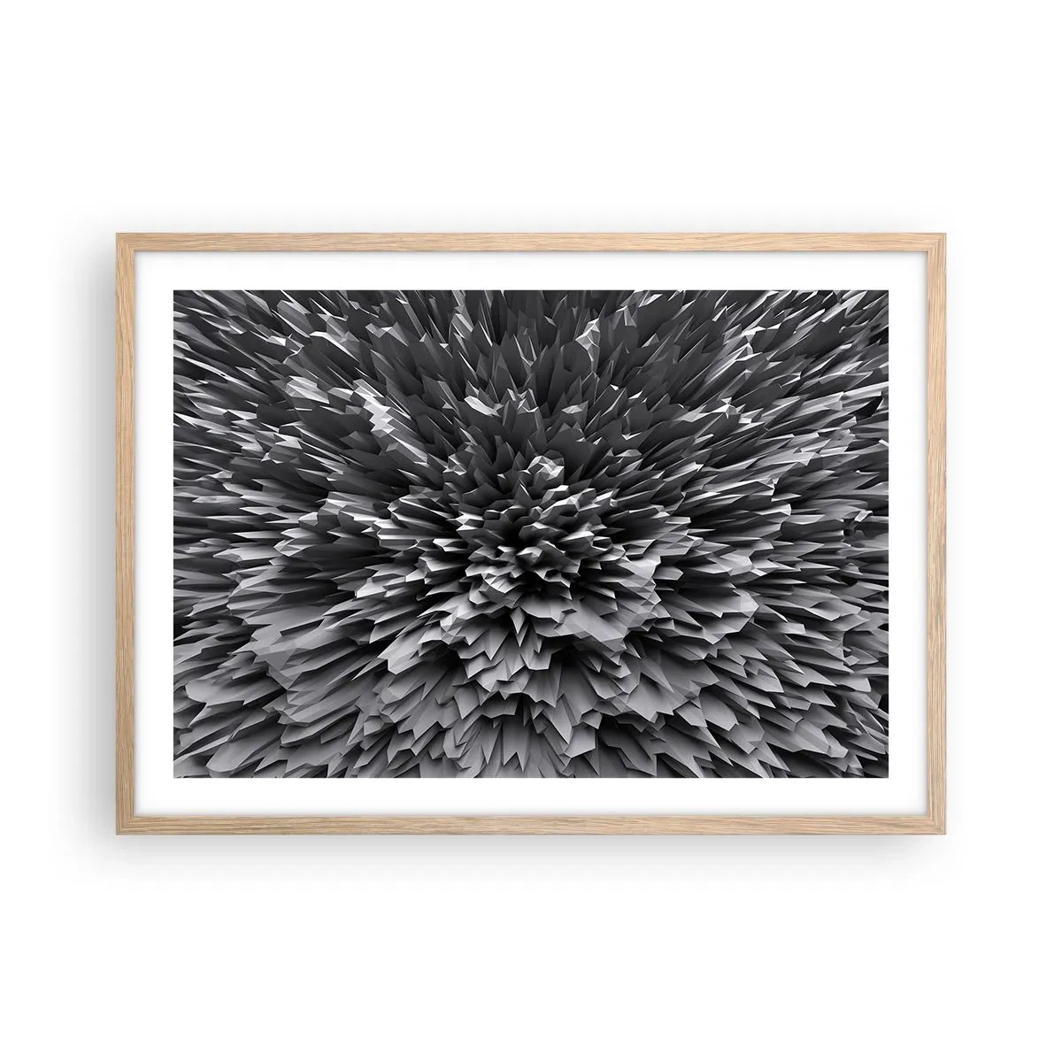 Poster în ramă de stejar deschis - Mai ascuțit nu se poate - 70x50 cm