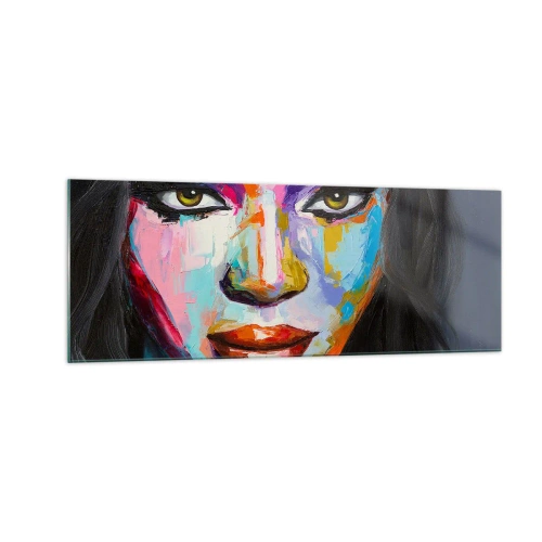 Tablou pe sticlă - Nu-ți poți lua ochii de la - 140x50 cm