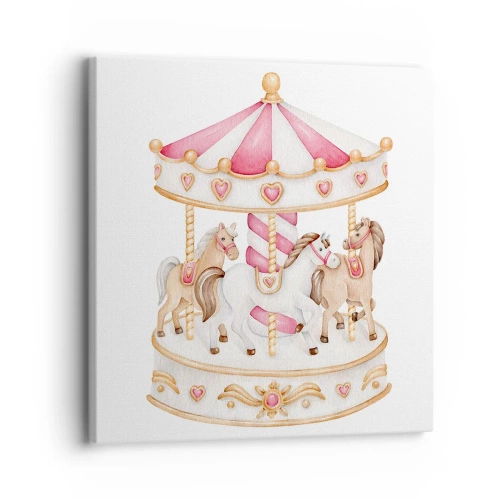 Tablou pe pânză - Lumea dulce a copilăriei - 30x30 cm