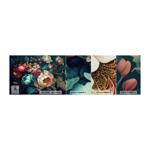 Mostră tapet Premium Sand - Farmecul secolului al XIX-lea - Flori, Shabby Chic, Clasic - 100x30 cm