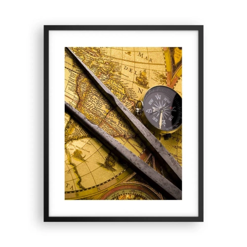 Poster în ramă neagră - Unde sunt aceste comori? - 40x50 cm